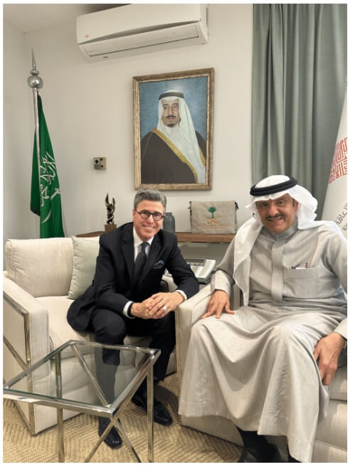 Ron Gunnell meets with Saudi Arabia Prince in Riyadh Saudi Arabia